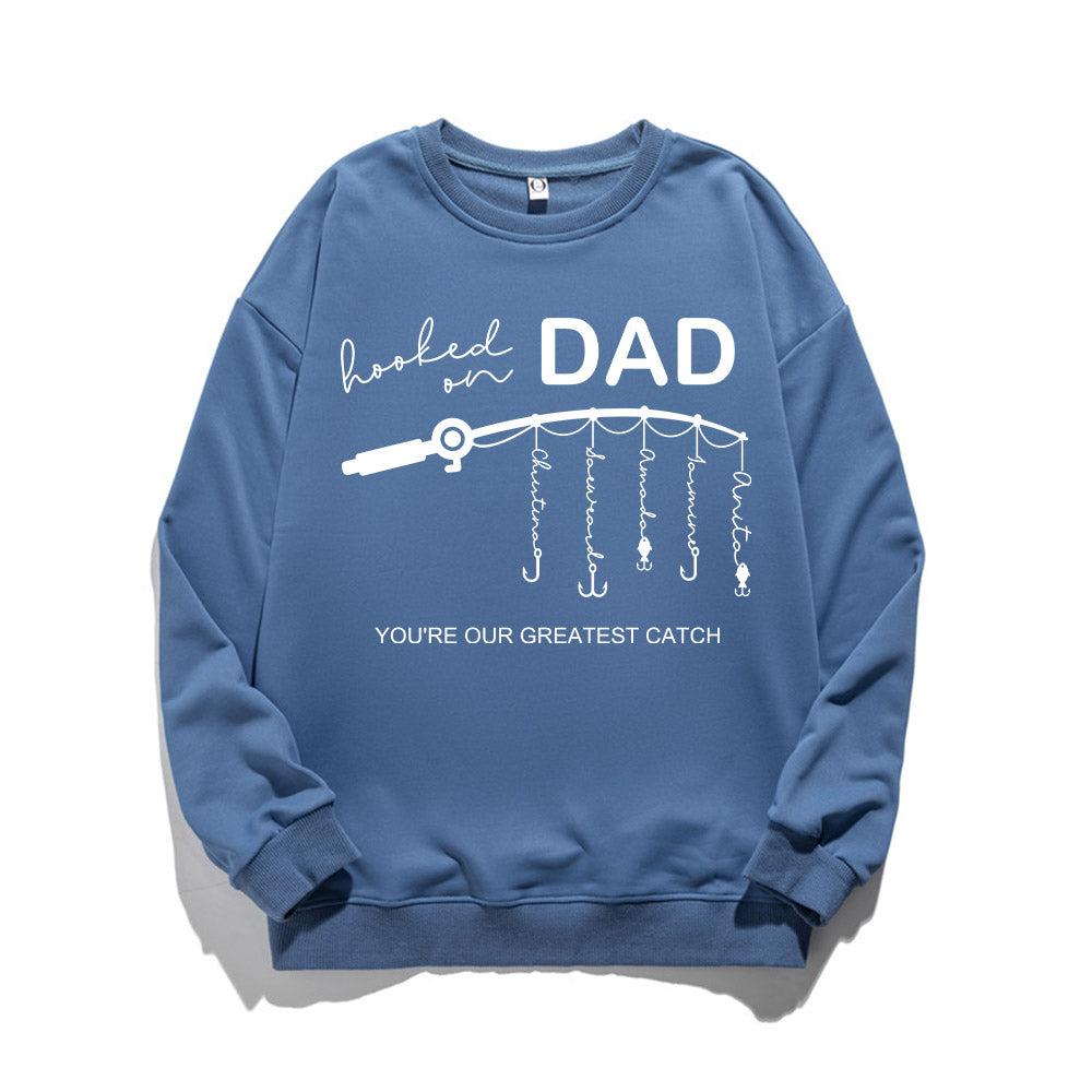 🎣 Hooked on Daddy Customized Hoodie/Crewneck/T-shirt