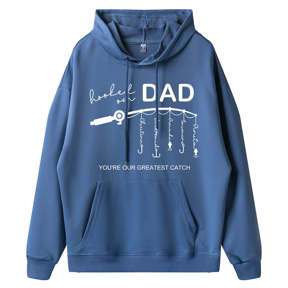 🎣 Hooked on Daddy Customized Hoodie/Crewneck/T-shirt