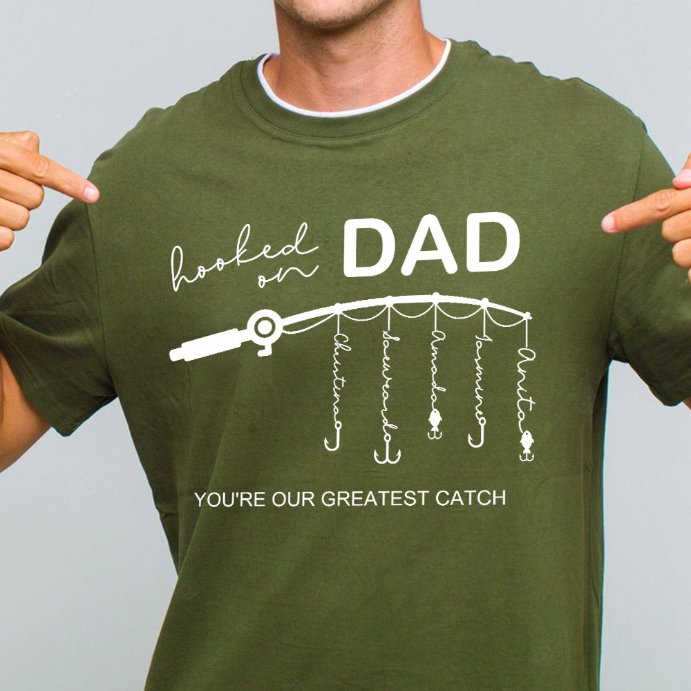 🎣 Hooked on Daddy Customized Hoodie/Crewneck/T-shirt