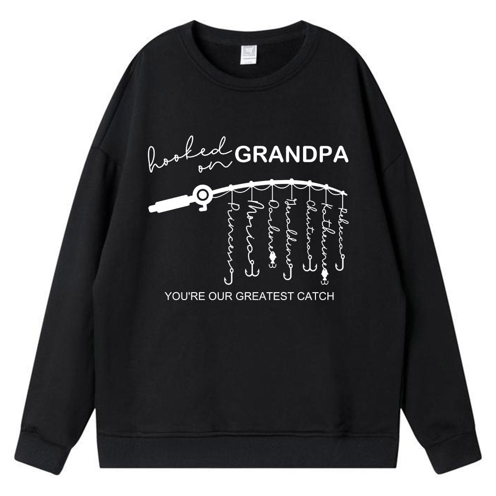 🎣 Hooked on Daddy Customized Hoodie/Crewneck/T-shirt