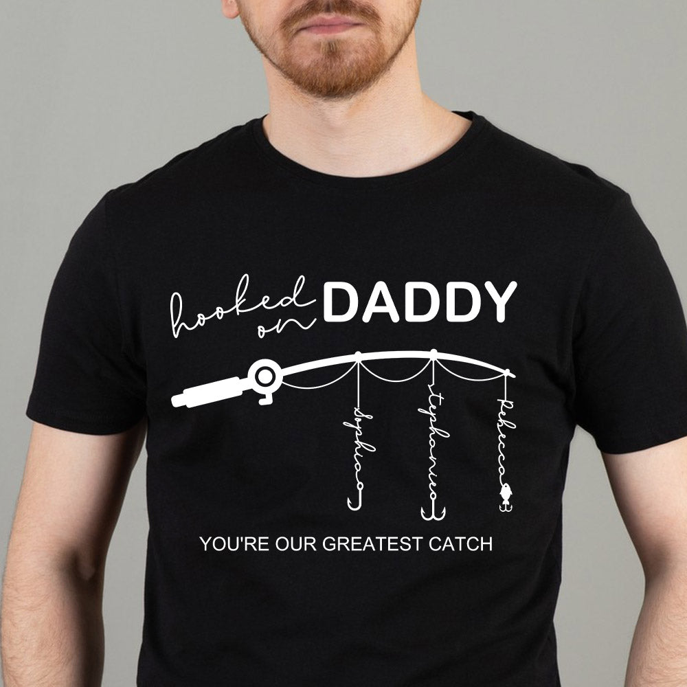 🎣 Hooked on Daddy Customized Hoodie/Crewneck/T-shirt