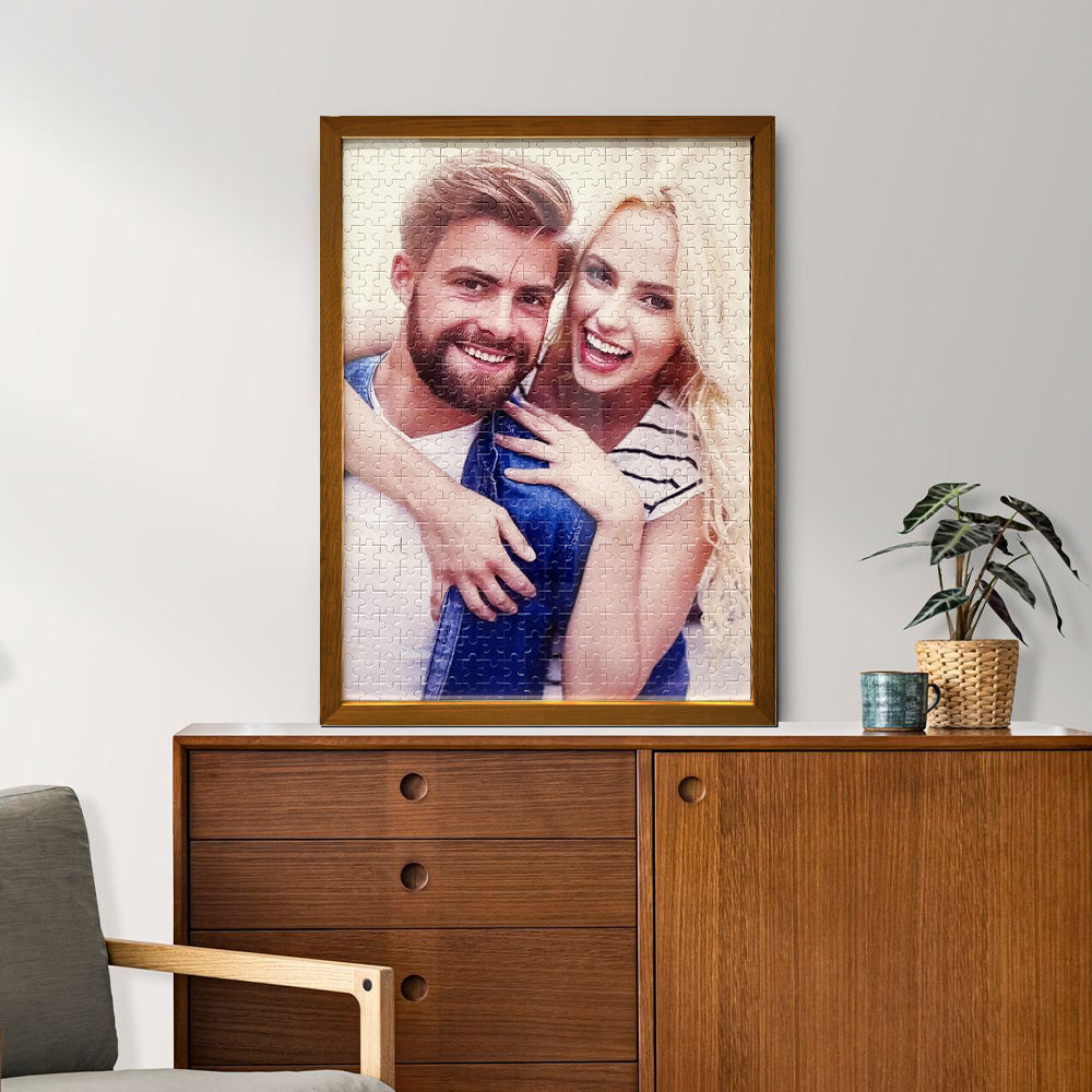 50%OFF⭐️Custom Photo Puzzle With Frame, Jigsaw Puzzle Gift