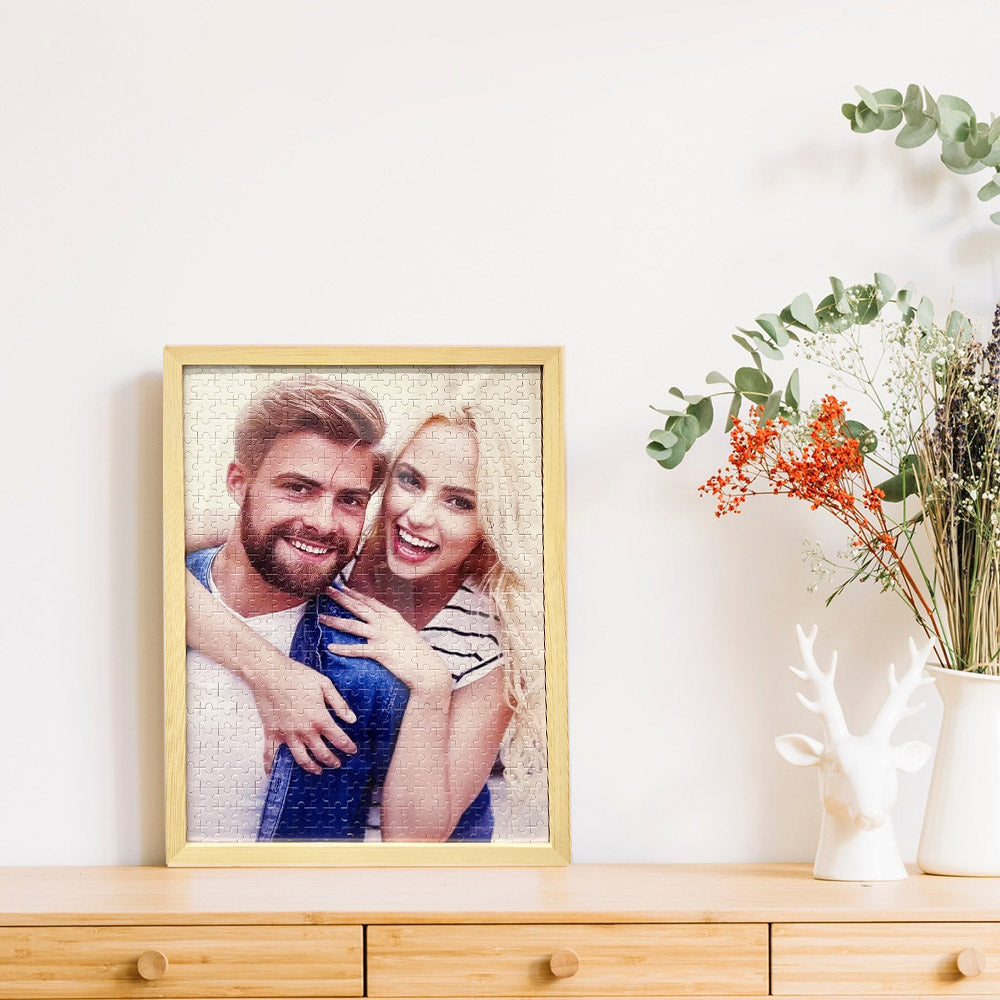 50%OFF⭐️Custom Photo Puzzle With Frame, Jigsaw Puzzle Gift