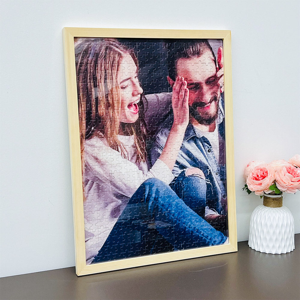 50%OFF⭐️Custom Photo Puzzle With Frame, Jigsaw Puzzle Gift