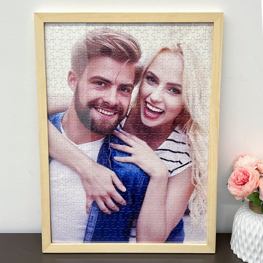 50%OFF⭐️Custom Photo Puzzle With Frame, Jigsaw Puzzle Gift