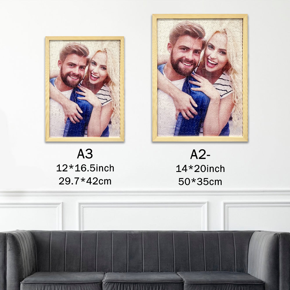 50%OFF⭐️Custom Photo Puzzle With Frame, Jigsaw Puzzle Gift