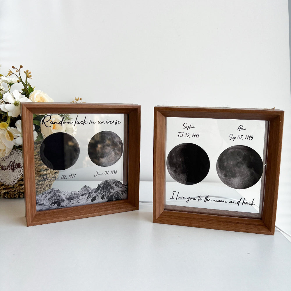 50%OFF🌔Custom Birth Moon Phases LED Light Frame