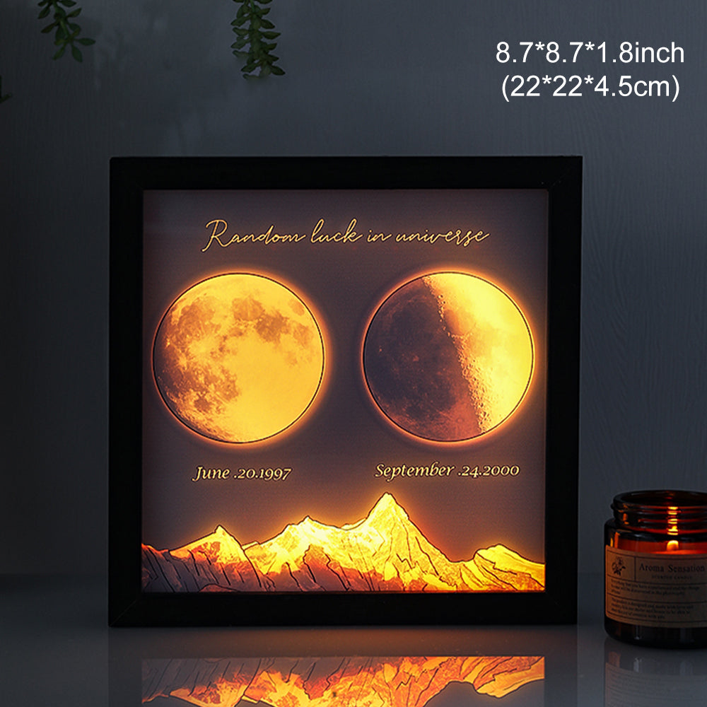 50%OFF🌔Custom Birth Moon Phases LED Box Lamp