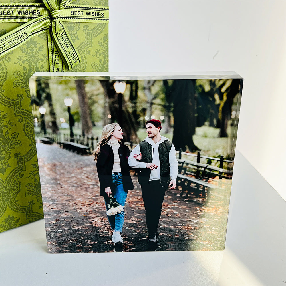 50%OFF🔥Custom Photo Acrylic Crystal Block Valentine‘s Gift