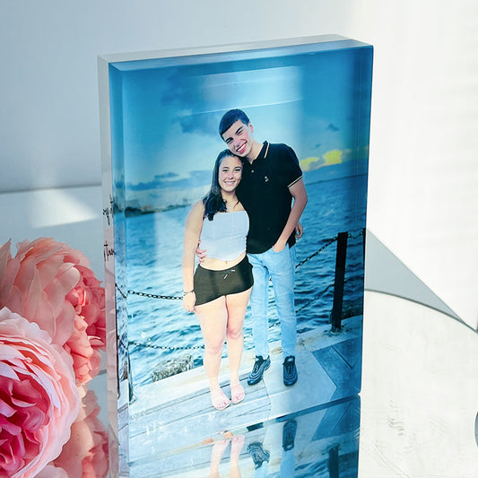 50%OFF🔥Custom Photo Acrylic Crystal Block Valentine‘s Gift