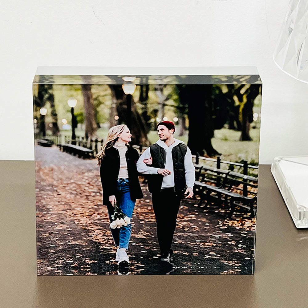 50%OFF🔥Custom Photo Acrylic Crystal Block Valentine‘s Gift