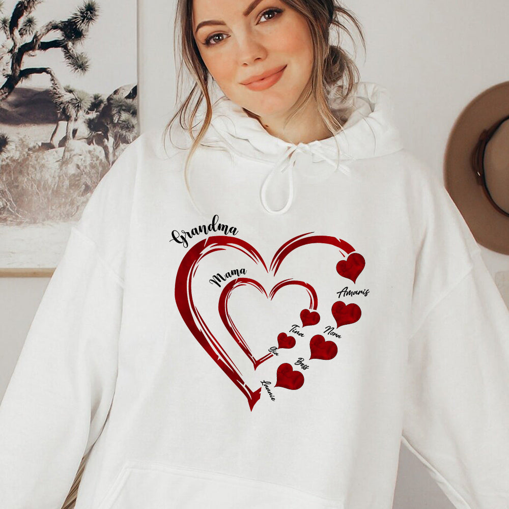 Mommy's Heart Sweethearts Family Customized Hoodie/Crewneck