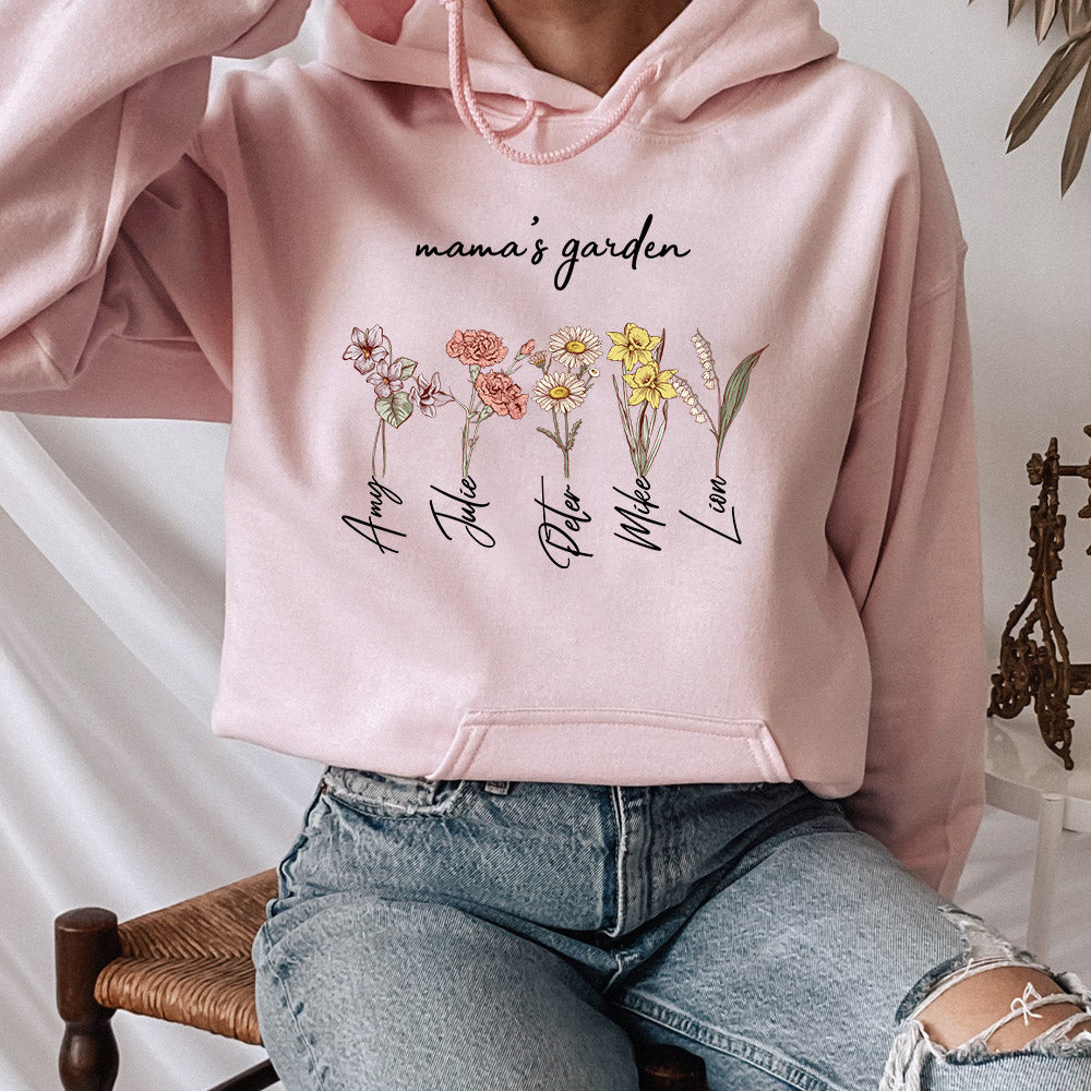 Mom's Garden is Her Children Customized Hoodie/Crewneck