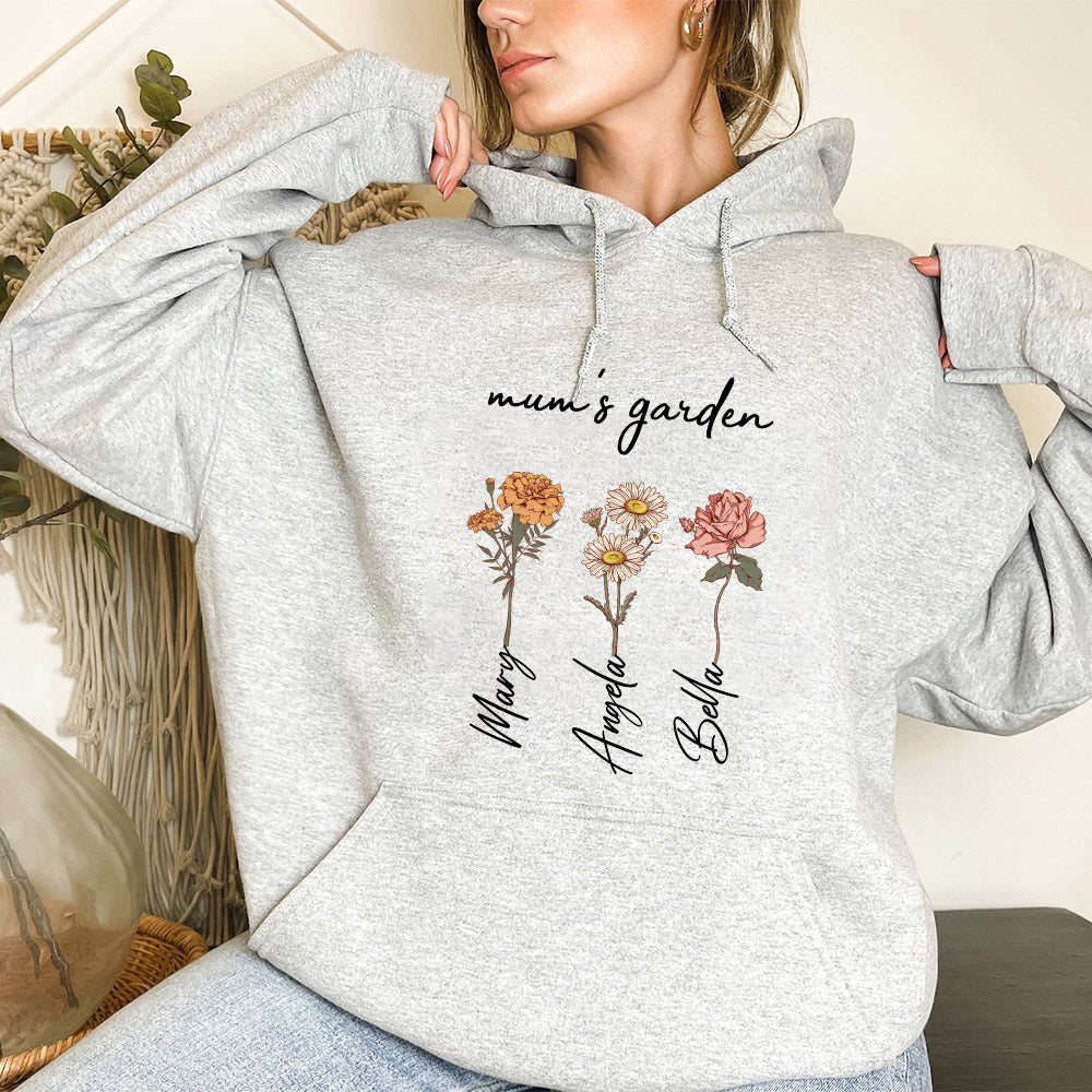 Mom's Garden is Her Children Customized Hoodie/Crewneck