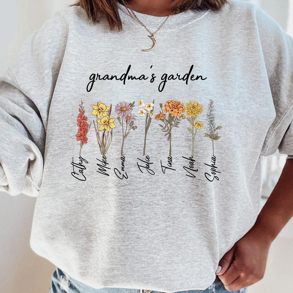 Mom's Garden is Her Children Customized Hoodie/Crewneck