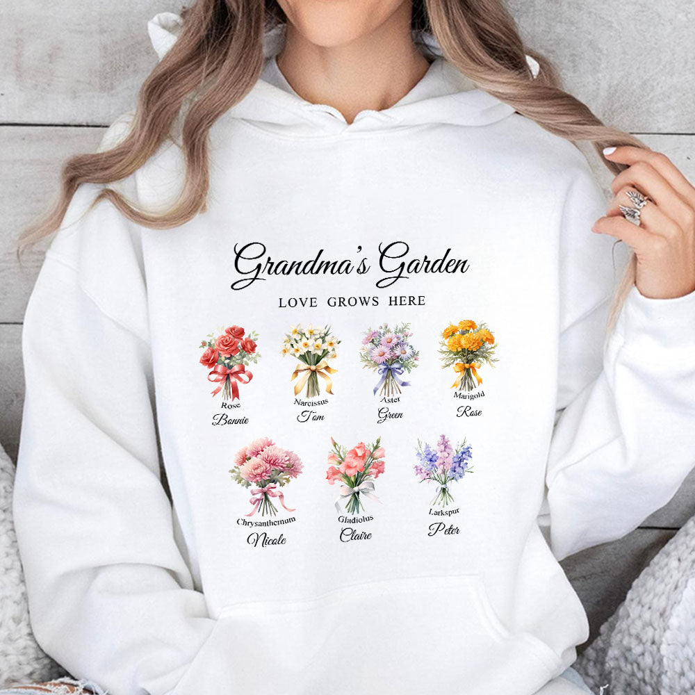 50%OFF⭐️Birth Month Flower Bouquet Customized Sweatshirt/Hoodie