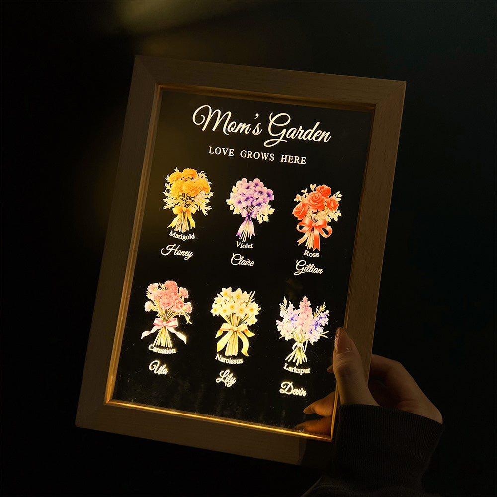 50%OFF⭐️Birth Month Flower Bouquet Customized LED Light