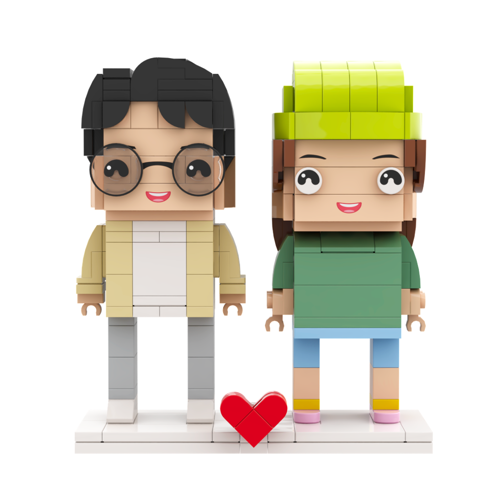 Valentine's Day ❤️ Custom 2 People Fully Body Brick Mini Figures