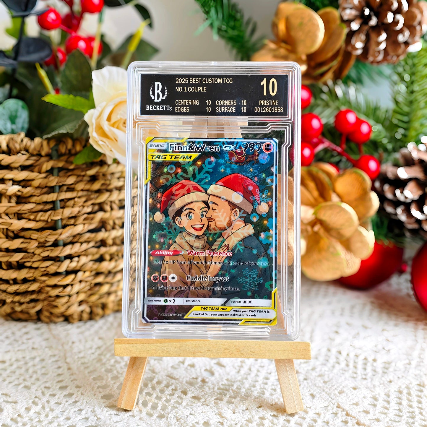 50%OFF🔥Personalized couple anime trading pokecard Christmas edition card