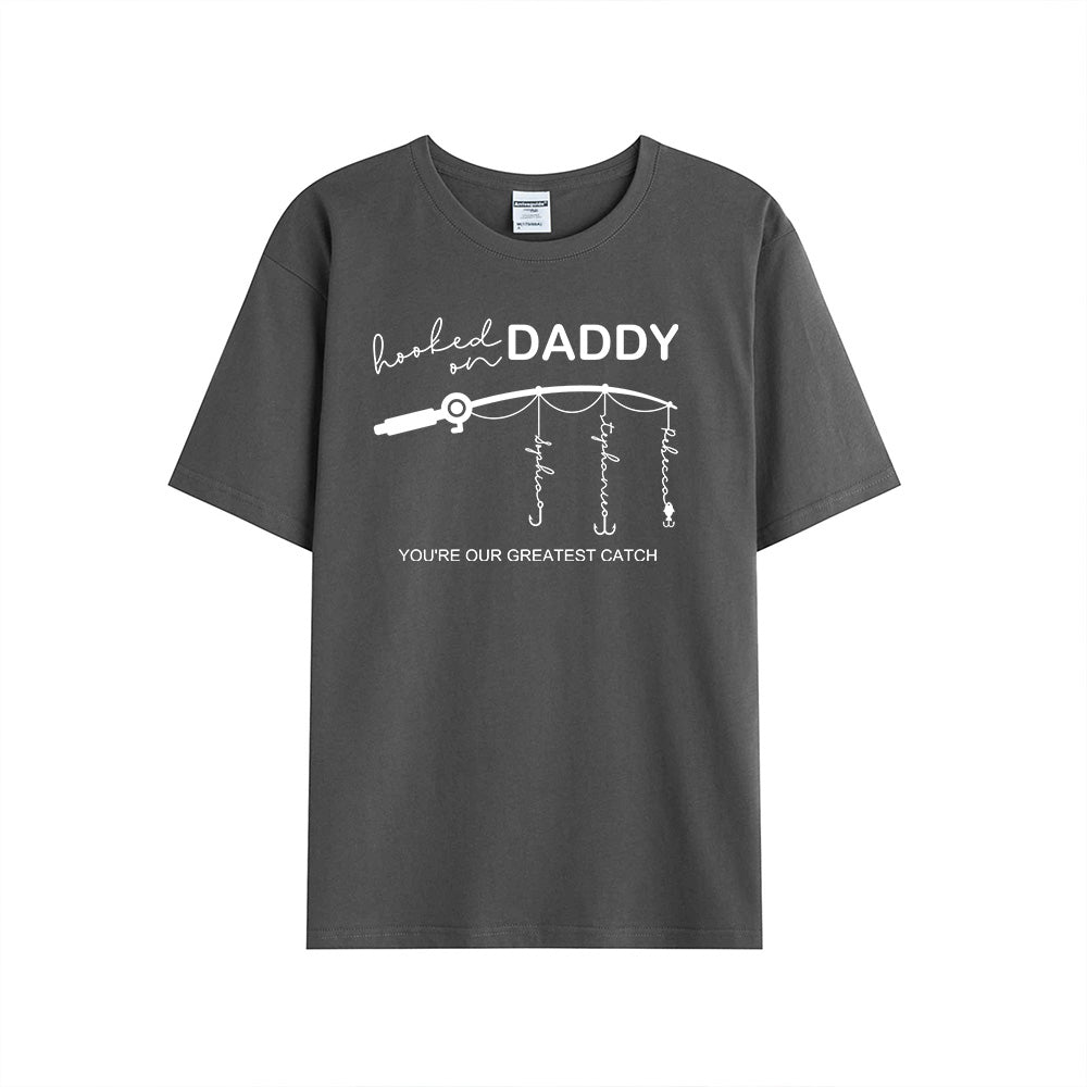 🎣 Hooked on Daddy Customized Hoodie/Crewneck/T-shirt