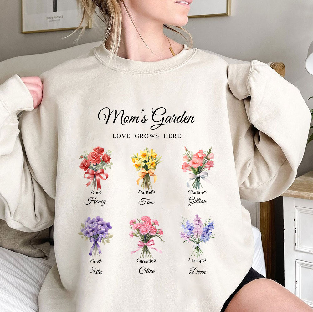 50%OFF⭐️Birth Month Flower Bouquet Customized Sweatshirt/Hoodie