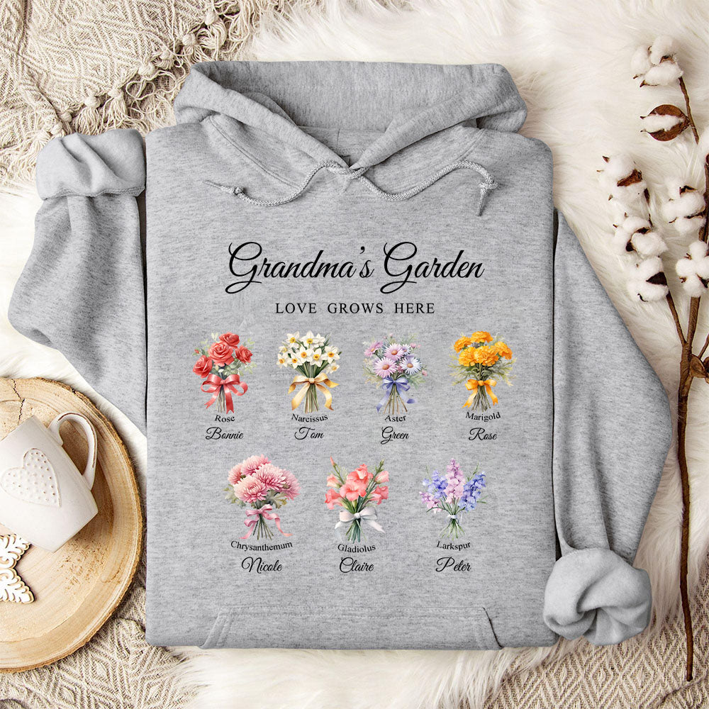 50%OFF⭐️Birth Month Flower Bouquet Customized Sweatshirt/Hoodie