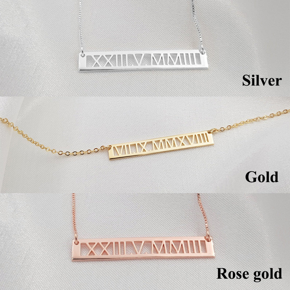 50%off⭐️Personalized Roman Numerals Necklace