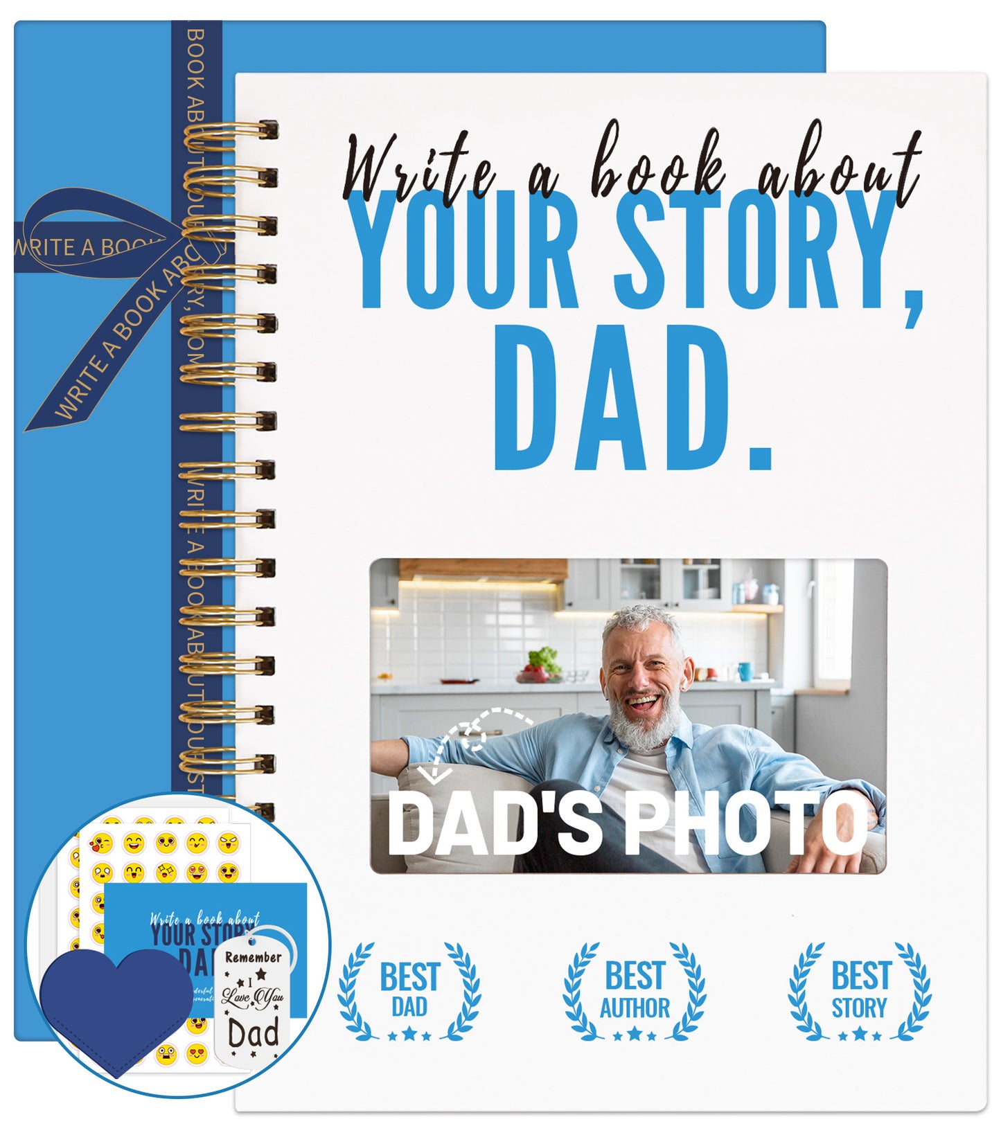 Write A Book About Your Story Dad-6in1 Gift Set