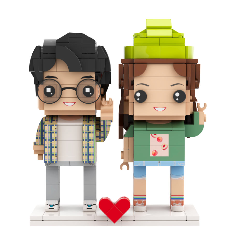 Valentine's Day ❤️ Custom 2 People Fully Body Brick Mini Figures