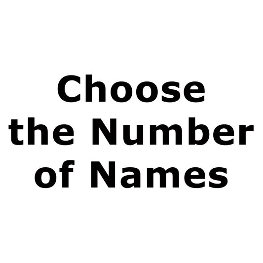 Choose the Number of Names