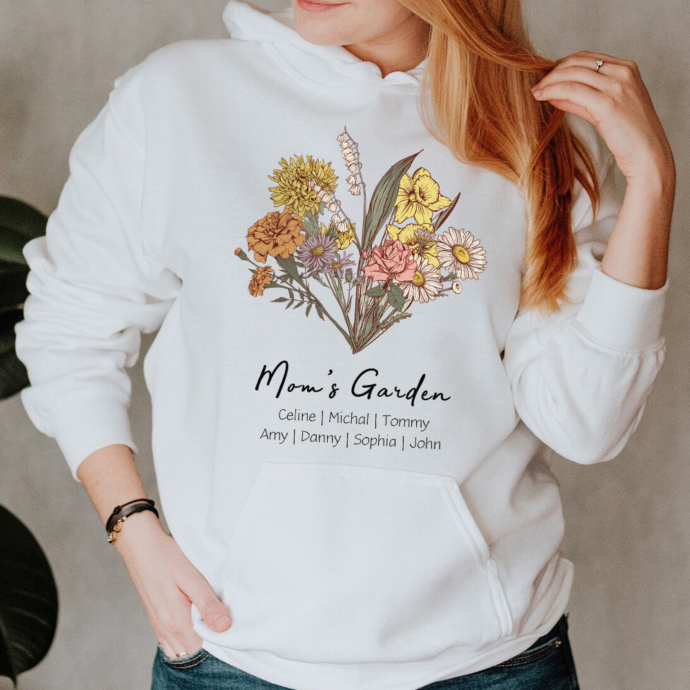 50%OFF⭐️Birth Flower Bouquet Customized Hoodie/Crewneck