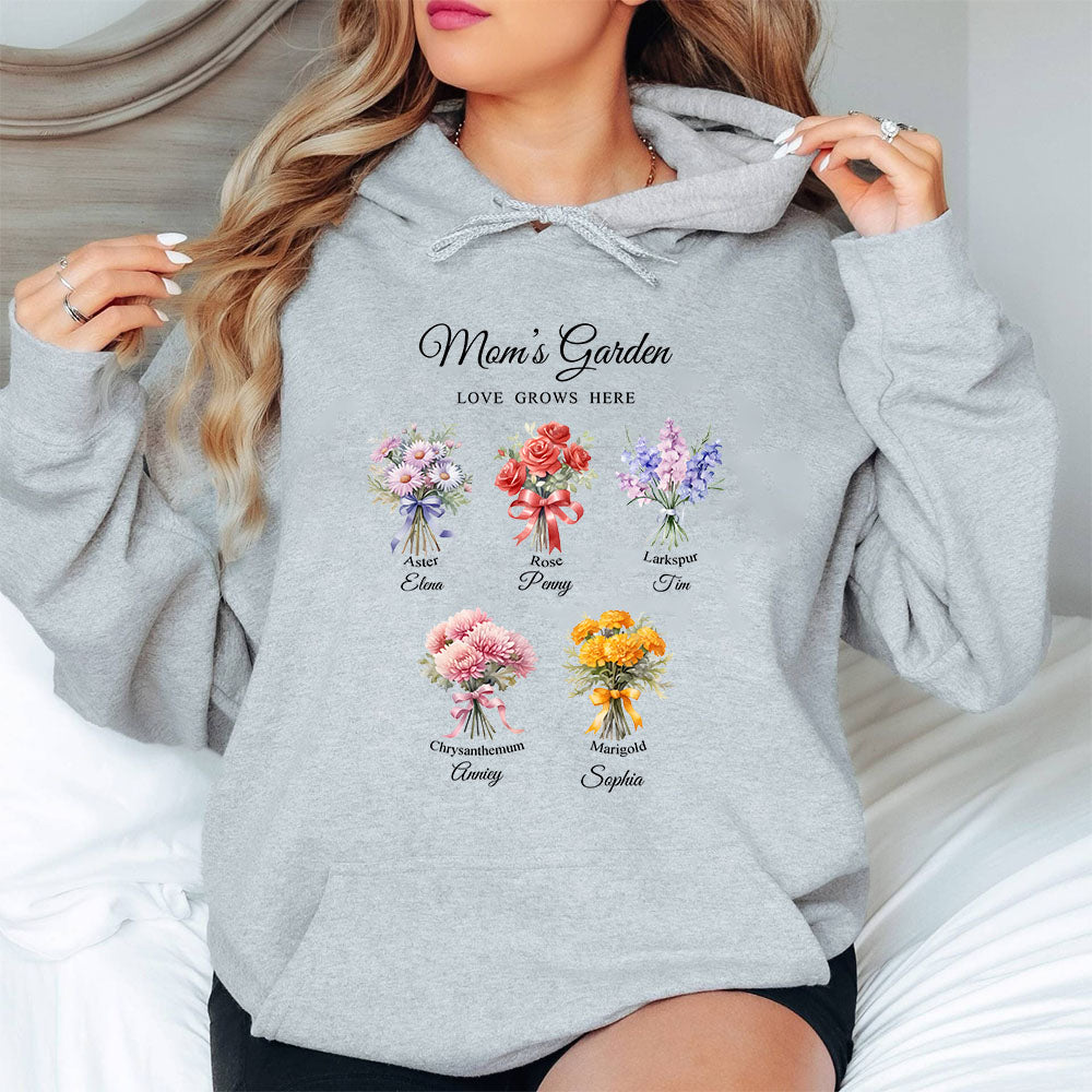 50%OFF⭐️Birth Month Flower Bouquet Customized Sweatshirt/Hoodie