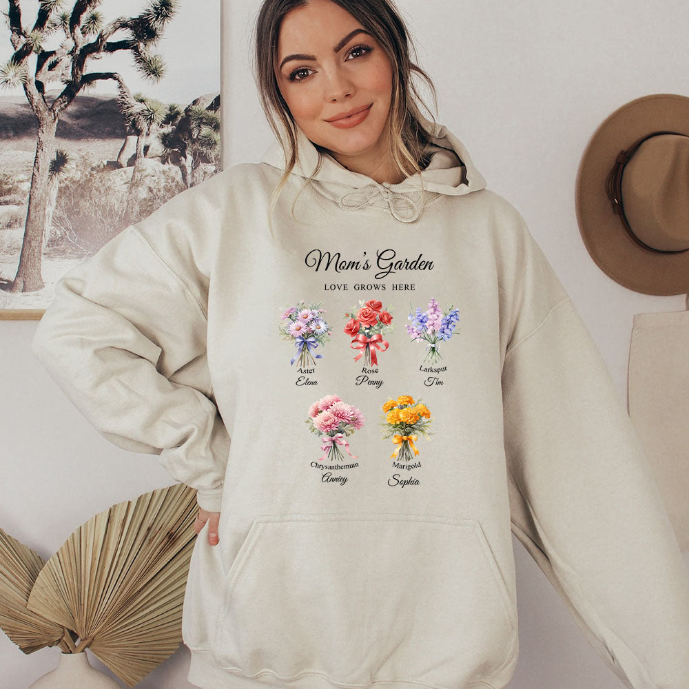 50%OFF⭐️Birth Month Flower Bouquet Customized Sweatshirt/Hoodie