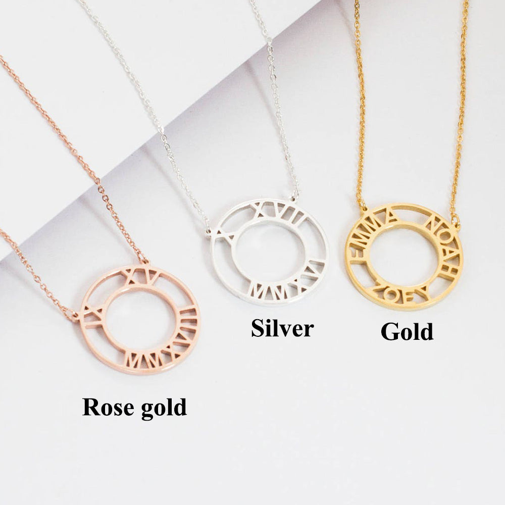 50%off⭐️Personalized Roman Numerals Necklace