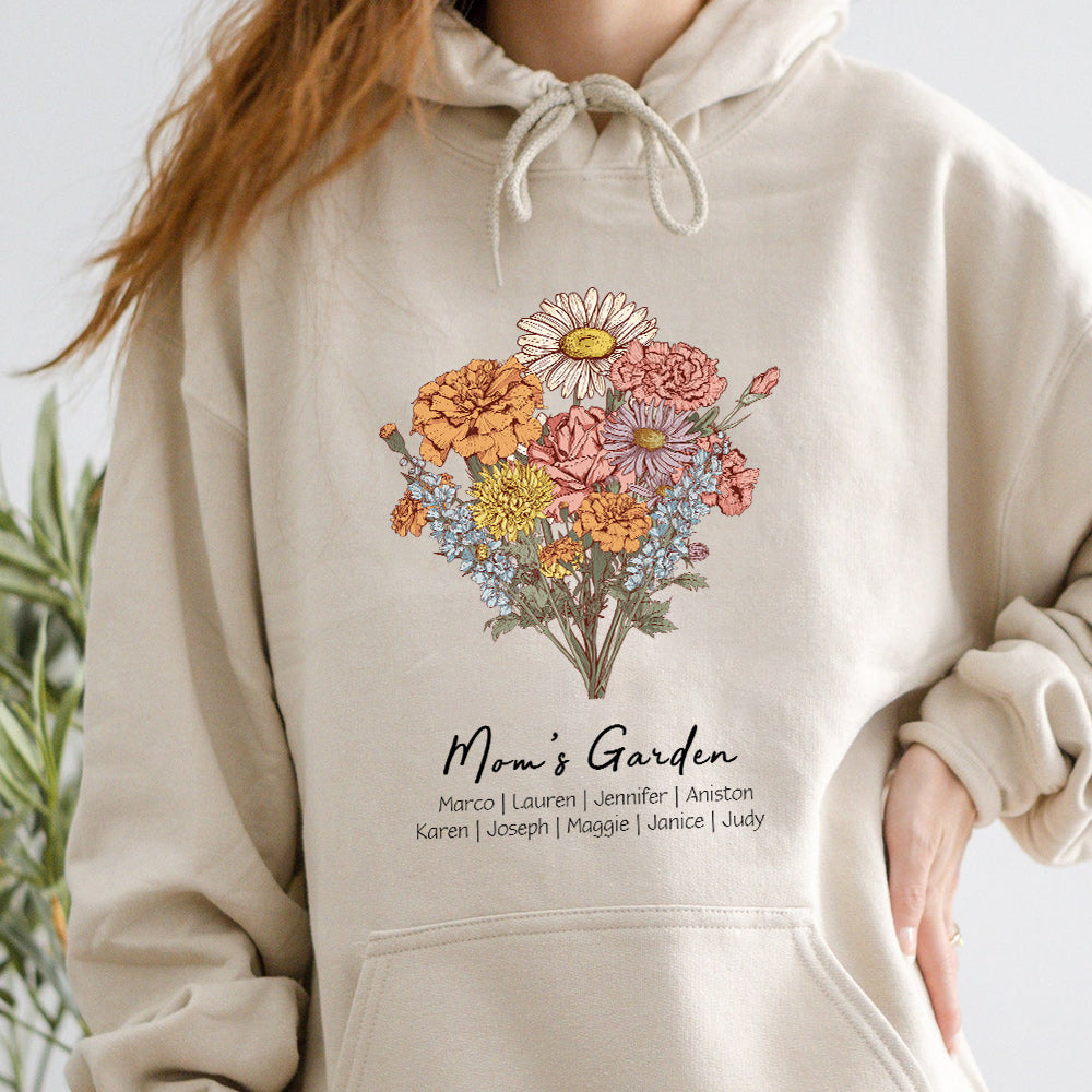 50%OFF⭐️Birth Flower Bouquet Customized Hoodie/Crewneck