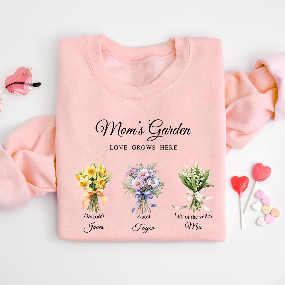 50%OFF⭐️Birth Month Flower Bouquet Customized Sweatshirt/Hoodie