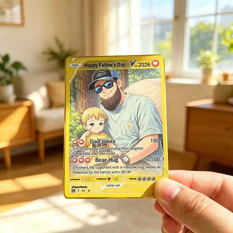 Custom V Pokecard Photo Anime Card For Pokedad