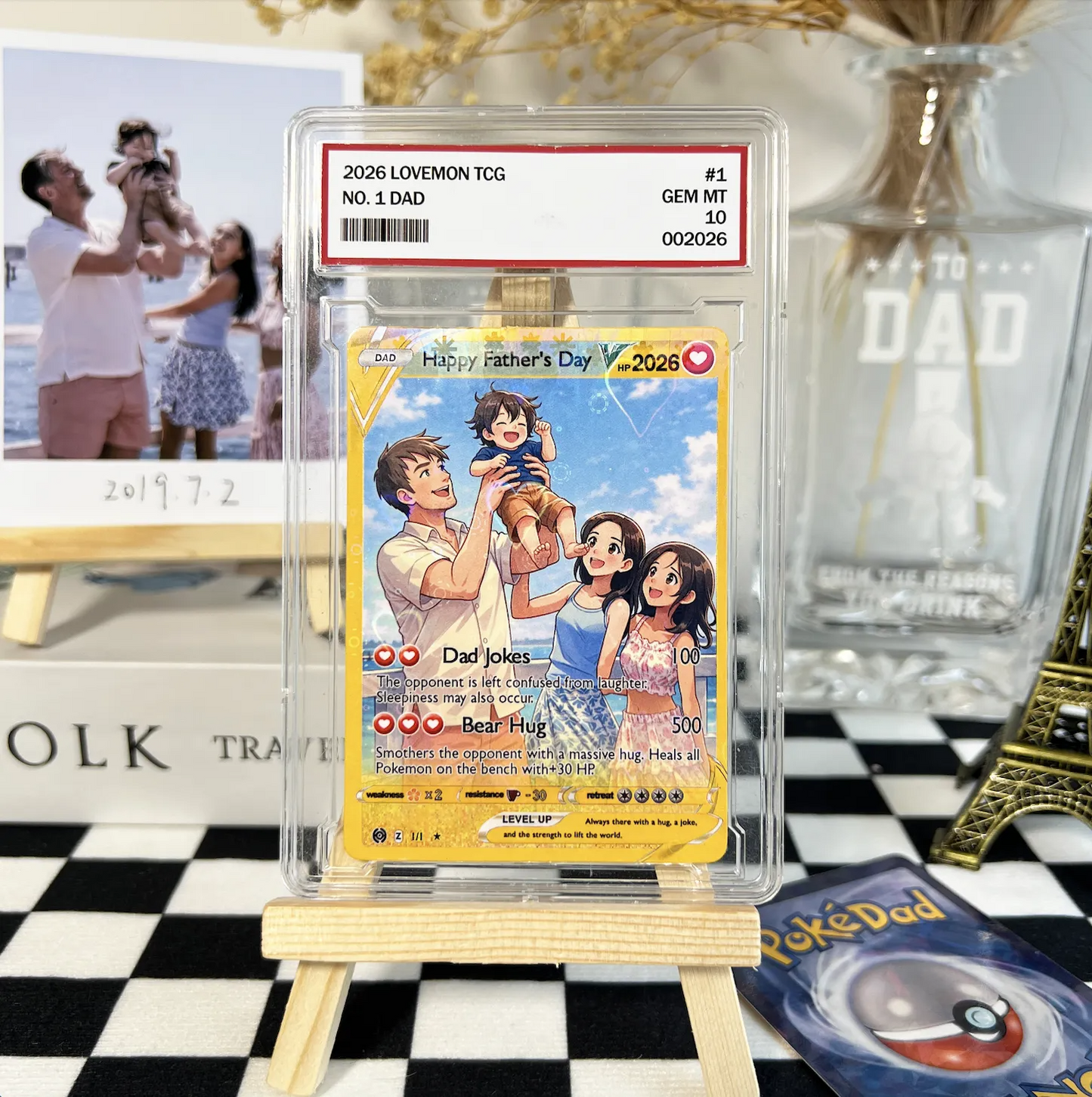 Custom V Pokecard Photo Anime Card For Pokedad