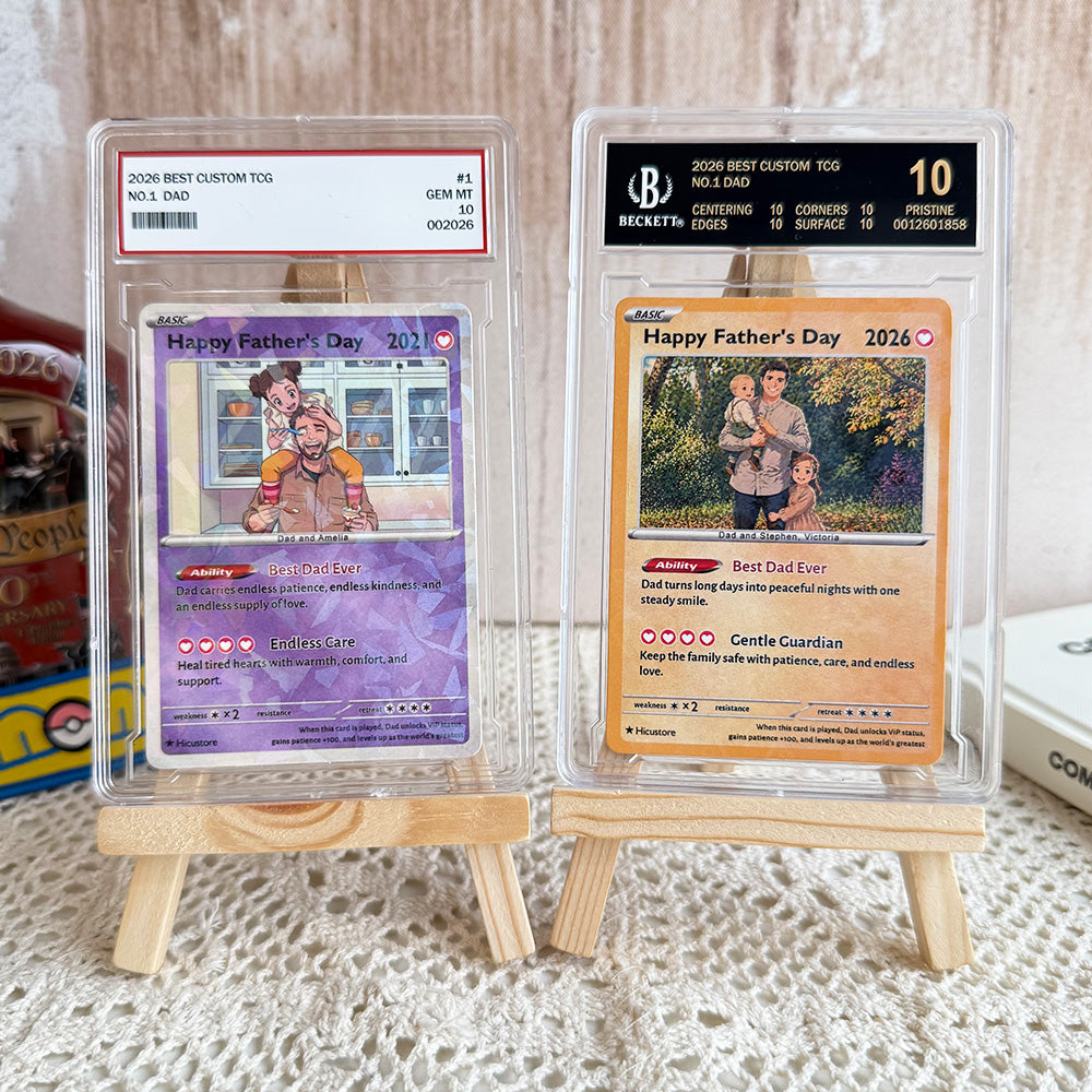 Custom Ability "Best Dad Ever" Base Set Card Pokecard For Pokedad
