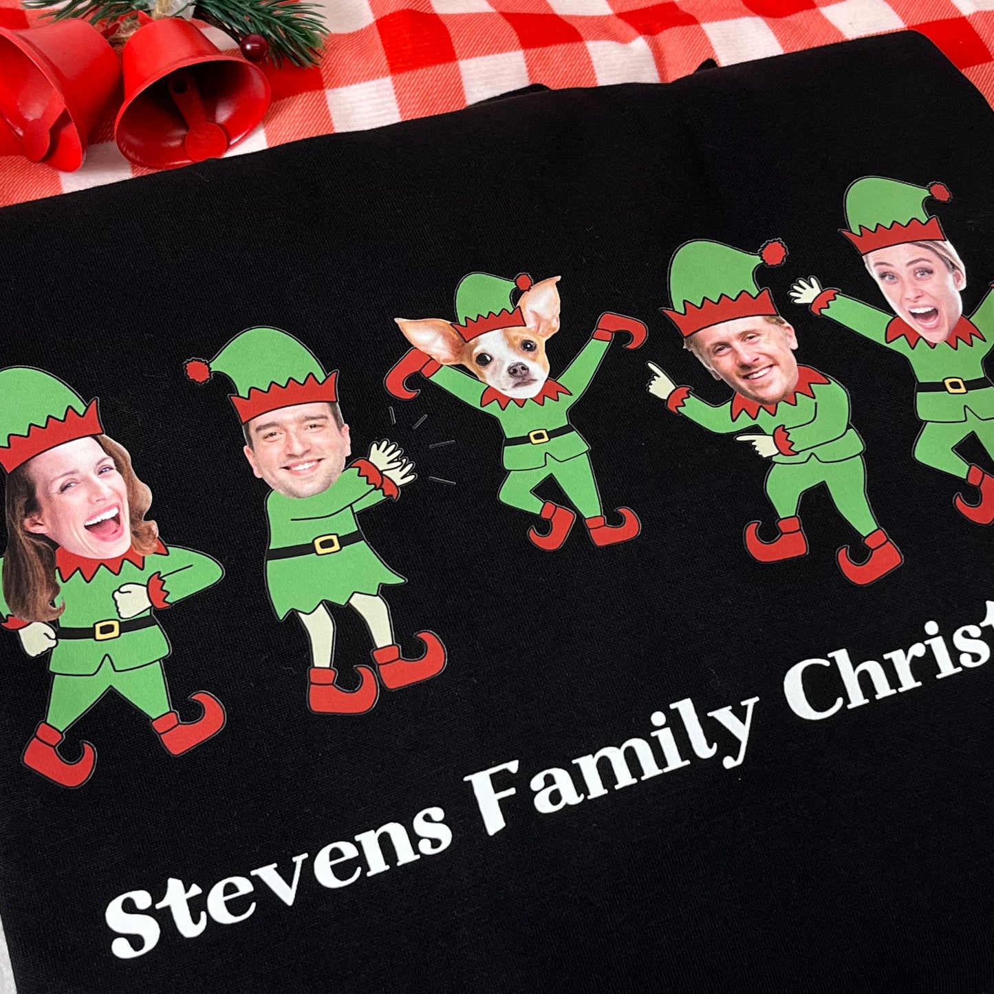 50% OFF👔Family Custom Christmas Elf Face Sweatshirt