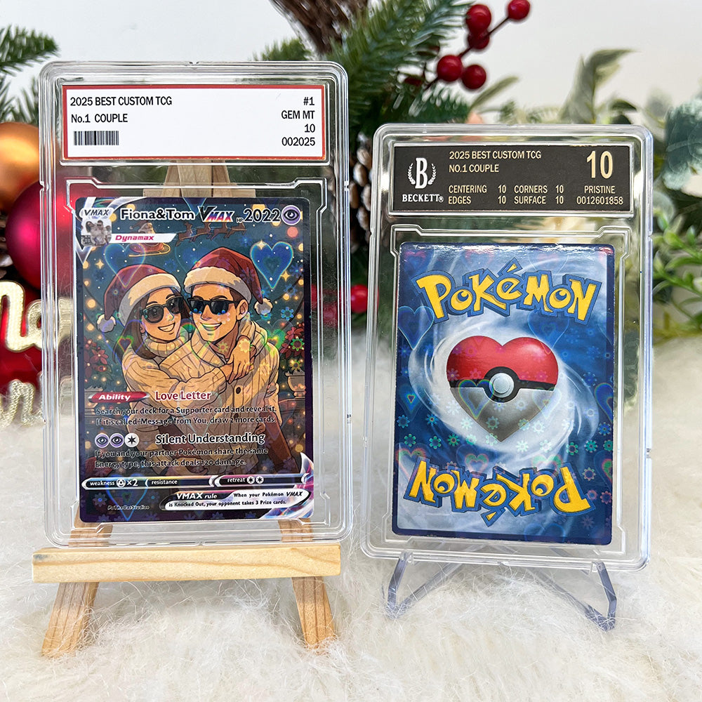 50%OFF🔥Personalized couple anime trading pokecard Christmas edition card
