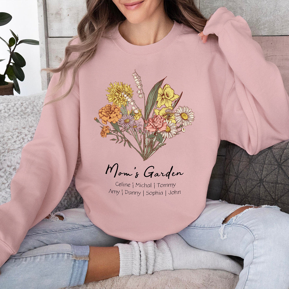 50%OFF⭐️Birth Flower Bouquet Customized Hoodie/Crewneck