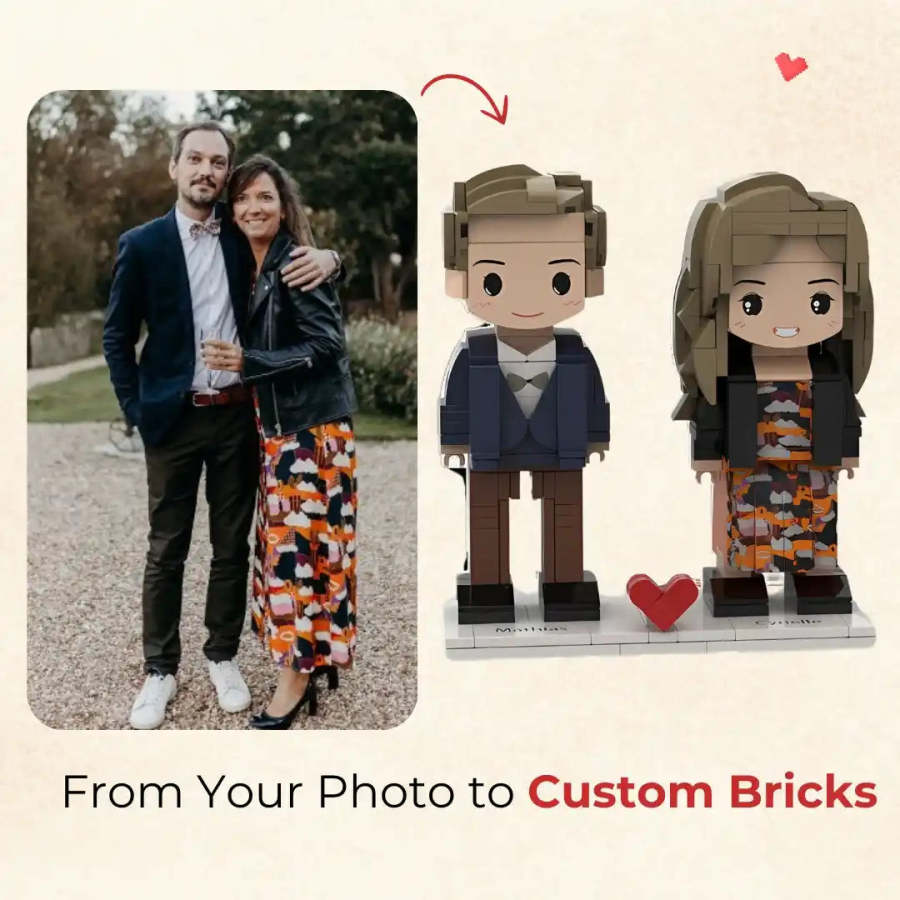 50%OFF❤️Custom Love Brick Set Figure with Photo