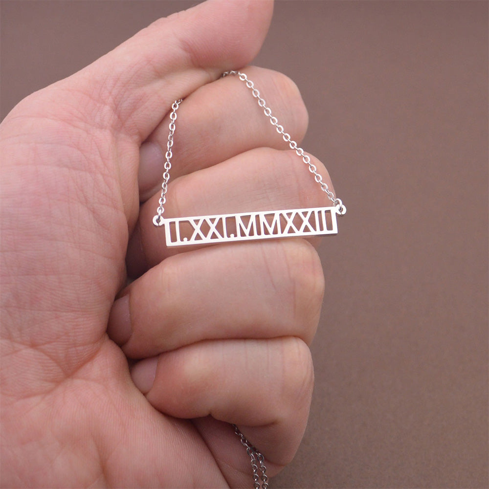 50%off⭐️Personalized Roman Numerals Necklace