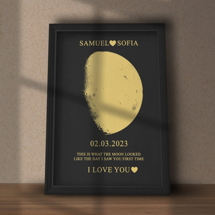 ❤️Custom Moon Phase With Custom Text & Date - Commemorative Gift