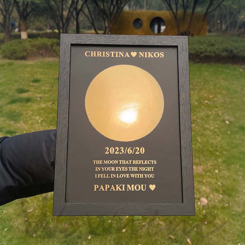 ❤️Custom Moon Phase With Custom Text & Date - Commemorative Gift