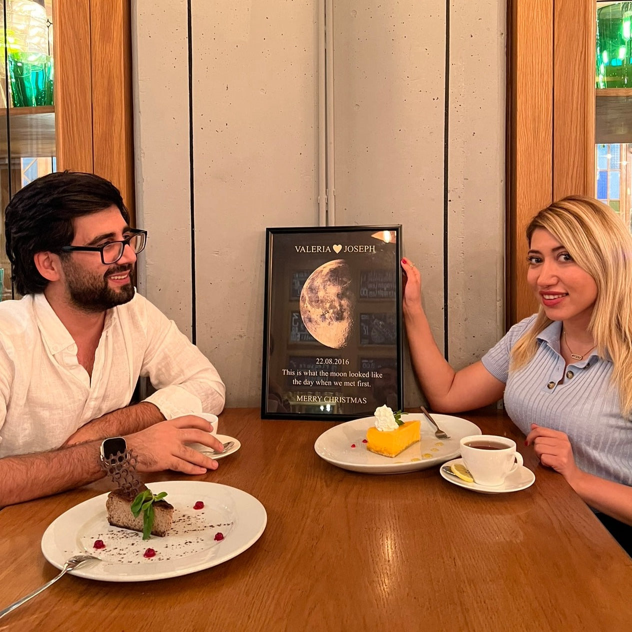 ❤️Custom Moon Phase With Custom Text & Date - Commemorative Gift