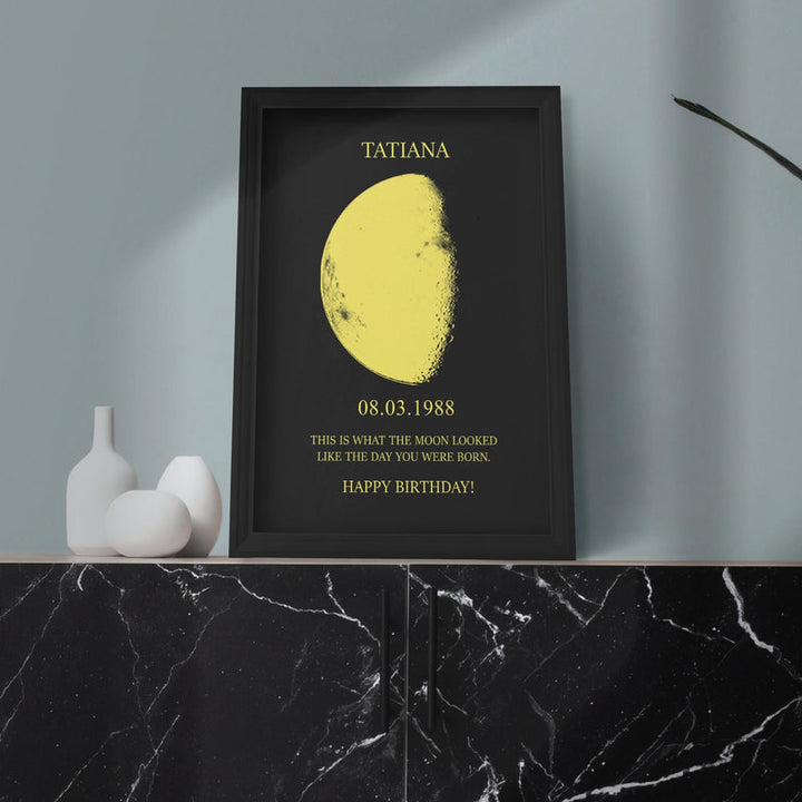 ❤️Custom Moon Phase With Custom Text & Date - Commemorative Gift
