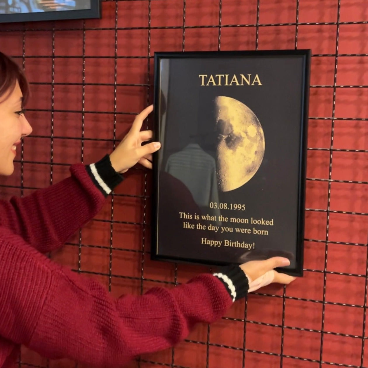 ❤️Custom Moon Phase With Custom Text & Date - Commemorative Gift