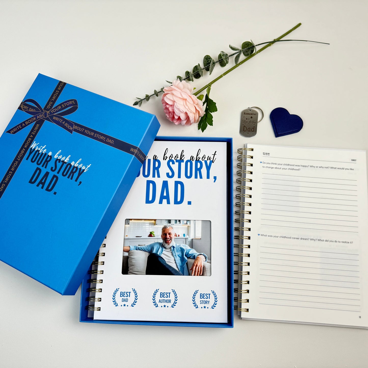 Write A Book About Your Story Dad-6in1 Gift Set